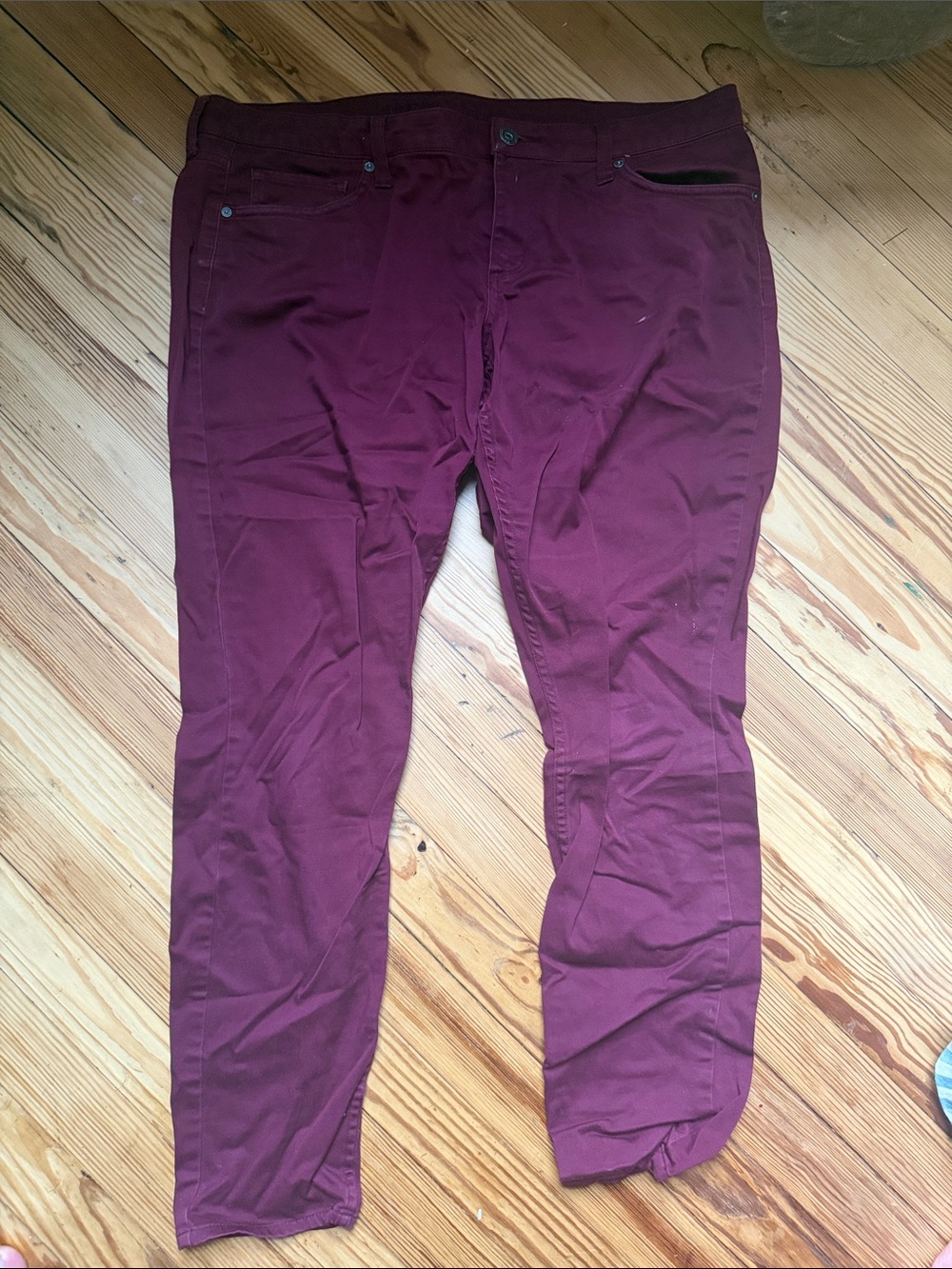 Arizona Jean Company Maroon Skinny Pants